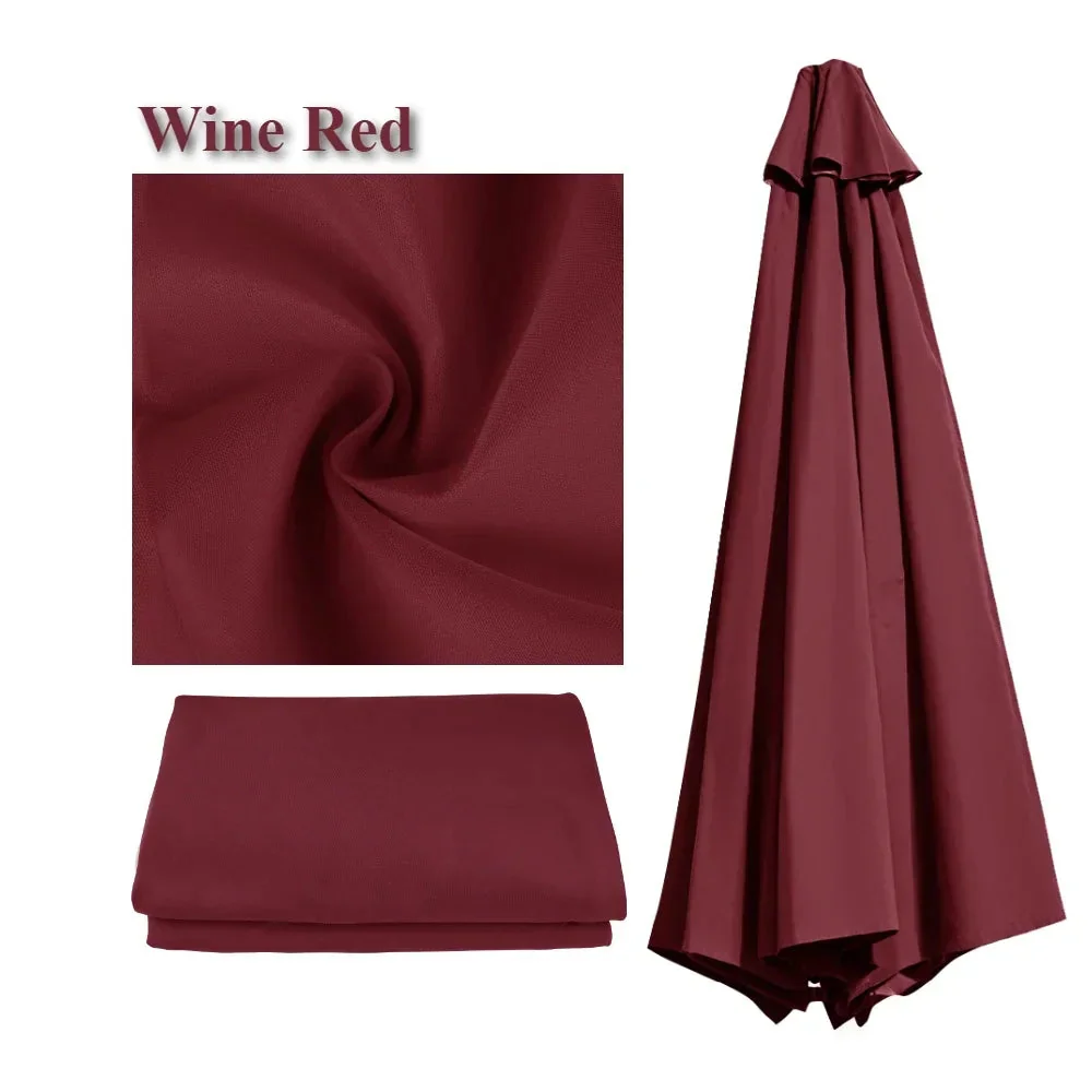Patio Umbrella Replacement Canopy | Ventilated Waterproof Polyester | Outdoor Patio & Garden - Image 6