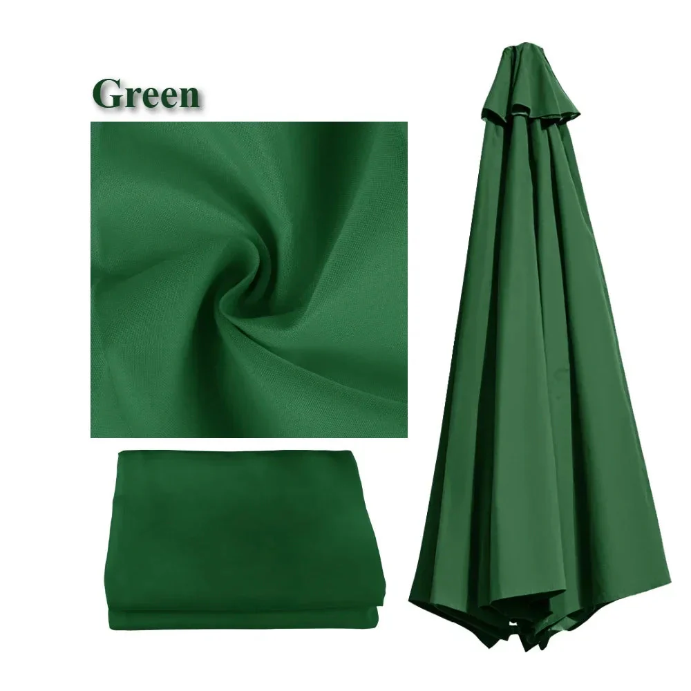 Patio Umbrella Replacement Canopy | Ventilated Waterproof Polyester | Outdoor Patio & Garden - Image 8