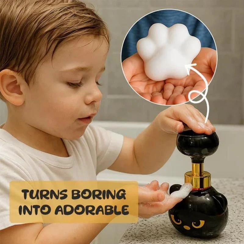1+1 FREE | PawPure - Hands-Free Hygiene with Fun Cat Paw Foam Dispenser - Image 3