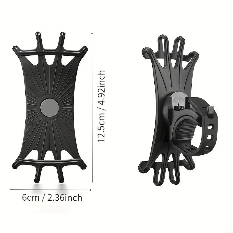 Phone Holder for Bicycle & Motorcycle | 360° Rotatable | Universal Silicone & Non-Slip - Image 3