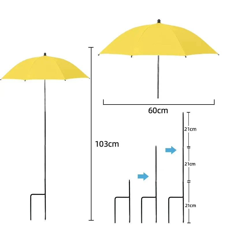 Plant Sunshade | Adjustable Height & Angle | UV-Resistant Polyester Fabric | 24 in Diameter - Image 20