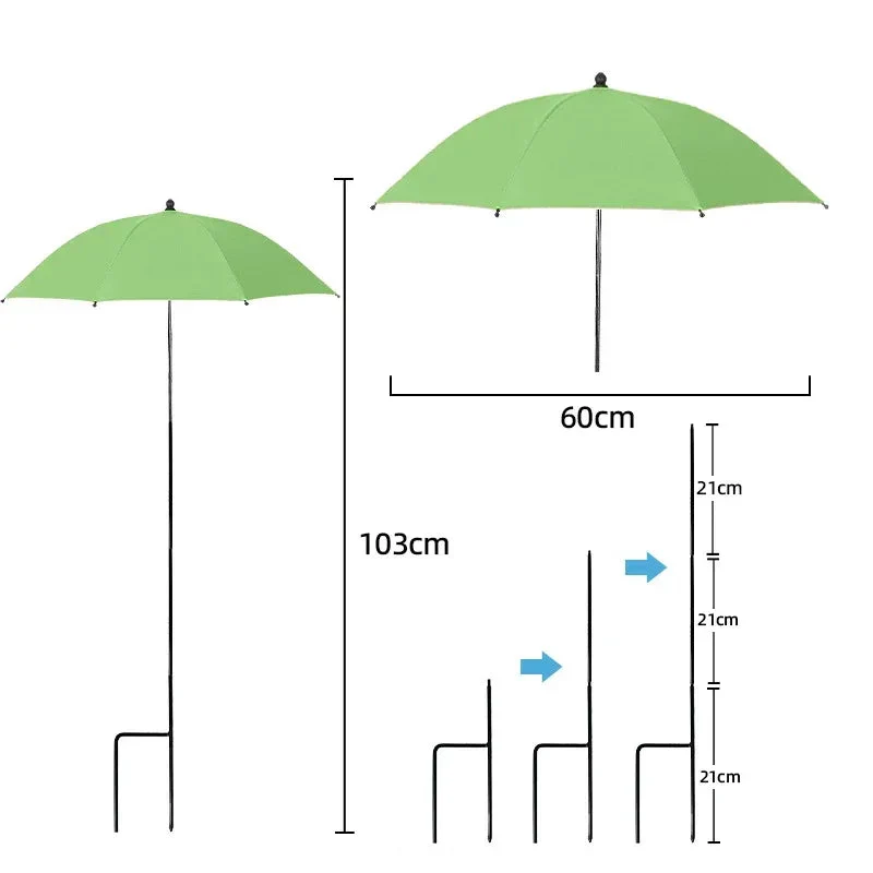 Plant Sunshade | Adjustable Height & Angle | UV-Resistant Polyester Fabric | 24 in Diameter - Image 4