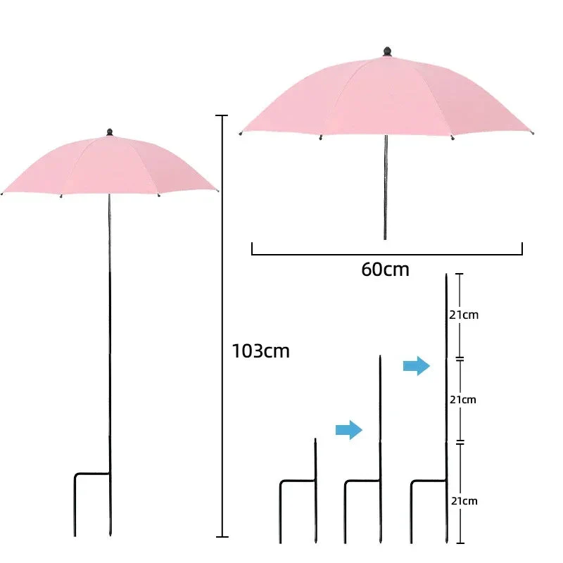 Plant Sunshade | Adjustable Height & Angle | UV-Resistant Polyester Fabric | 24 in Diameter - Image 6