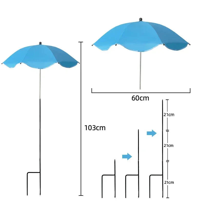 Plant Sunshade | Adjustable Height & Angle | UV-Resistant Polyester Fabric | 24 in Diameter - Image 7