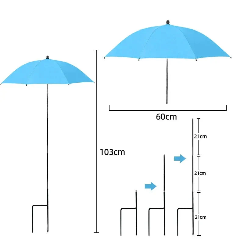 Plant Sunshade | Adjustable Height & Angle | UV-Resistant Polyester Fabric | 24 in Diameter - Image 8