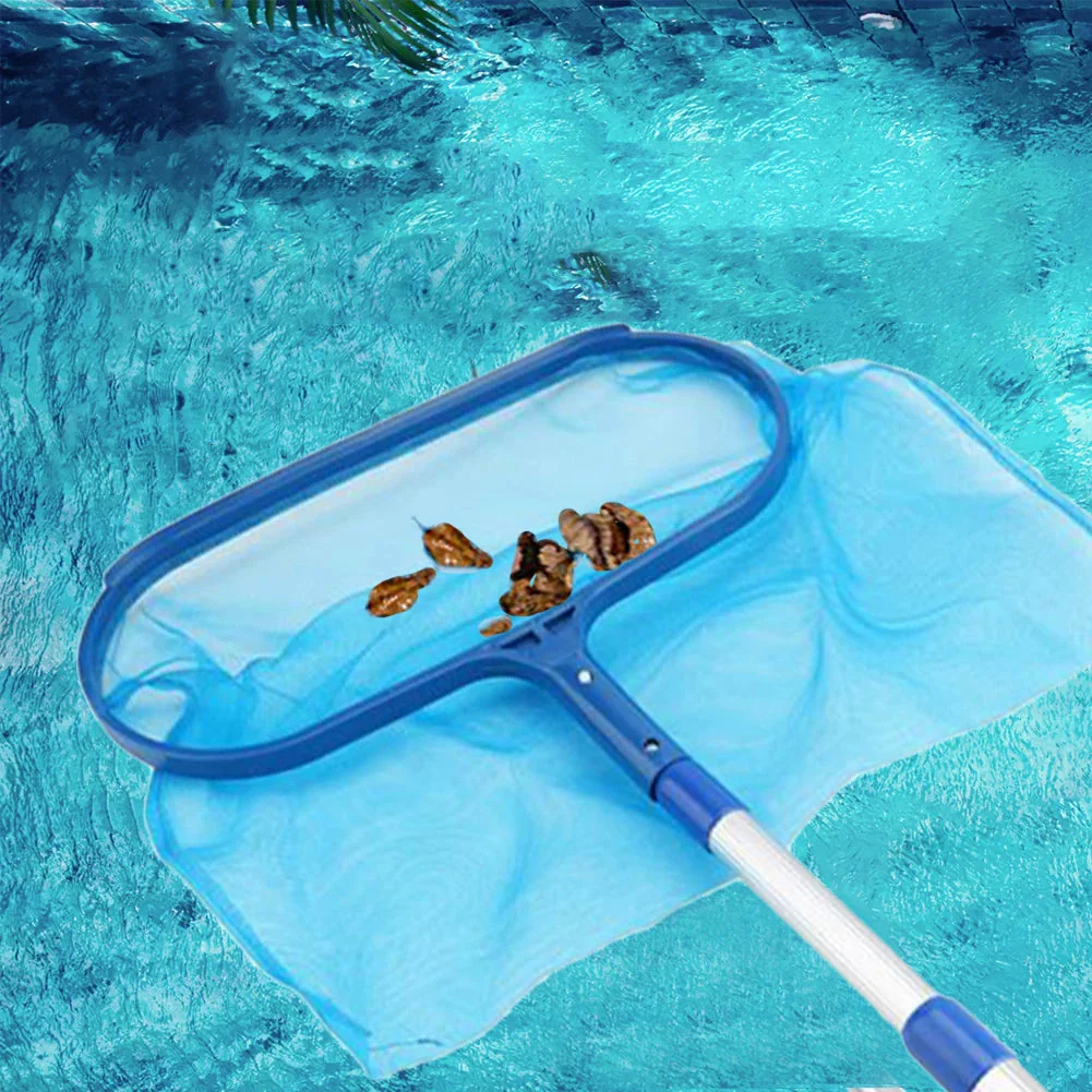 Pool Skimmer | Fine Mesh Net | Extendable Aluminum Pole 18-41 in | For Pools & Ponds - Image 4