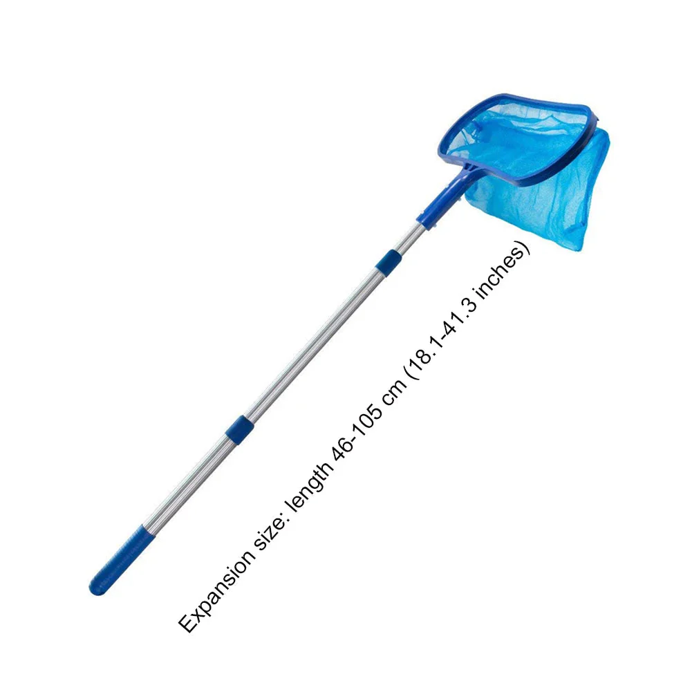 Pool Skimmer | Fine Mesh Net | Extendable Aluminum Pole 18-41 in | For Pools & Ponds - Image 7