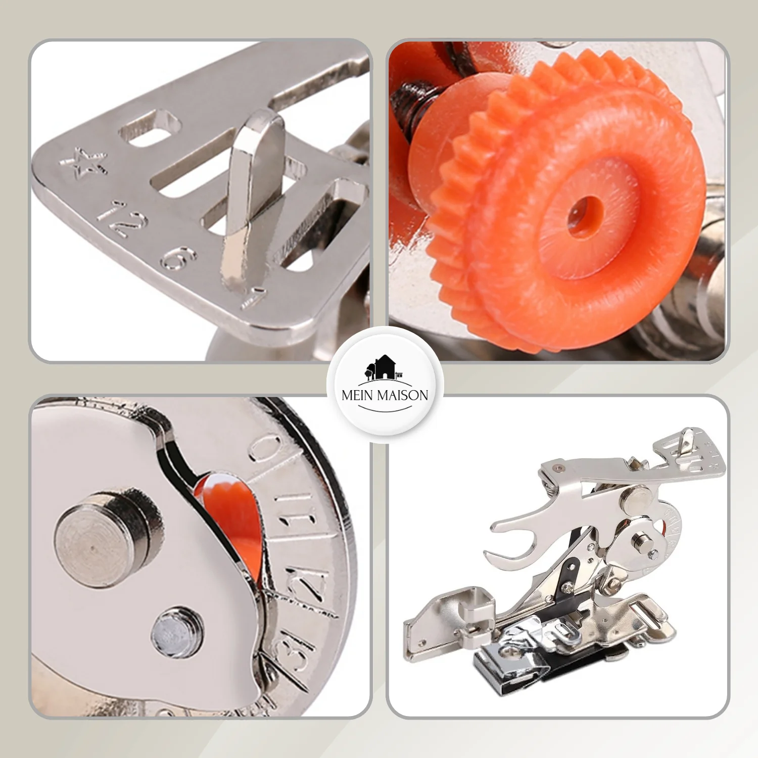 Presser Foot for Sewing Machines | Adjustable Pleats & Ruffles | 4 Settings, Easy Knob Adjustment - Image 2