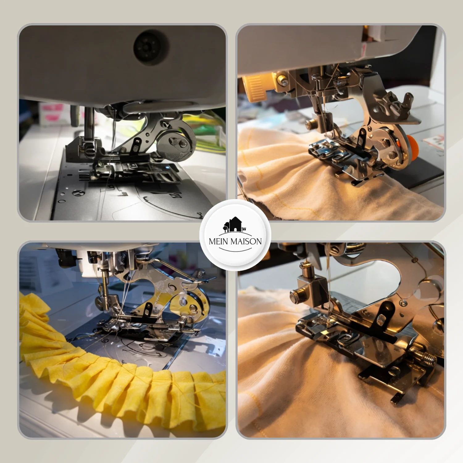 Presser Foot for Sewing Machines | Adjustable Pleats & Ruffles | 4 Settings, Easy Knob Adjustment - Image 3