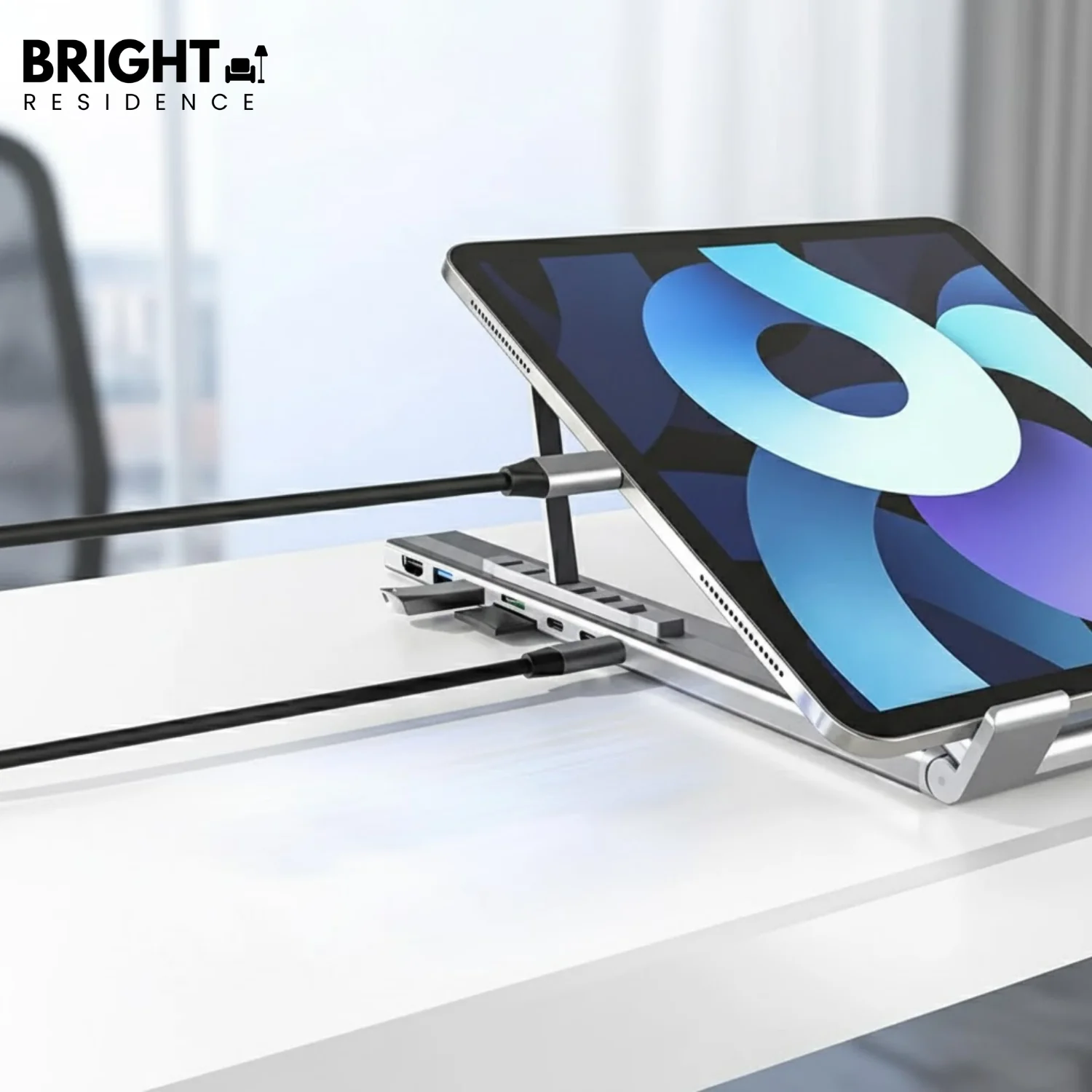 ProDock Stand – 8-in-1 Hub & Laptop Riser in One!