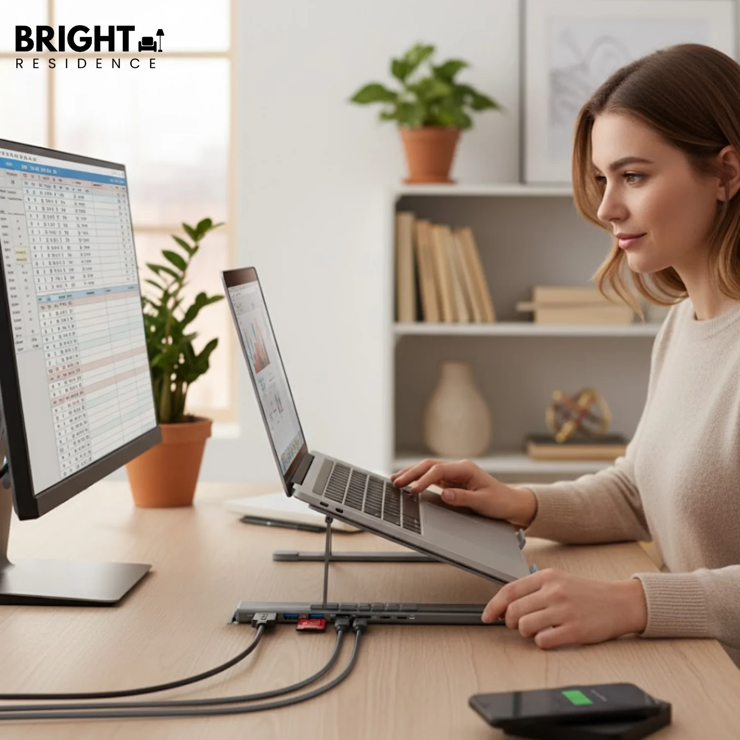 ProDock Stand – 8-in-1 Hub & Laptop Riser in One! - Image 3
