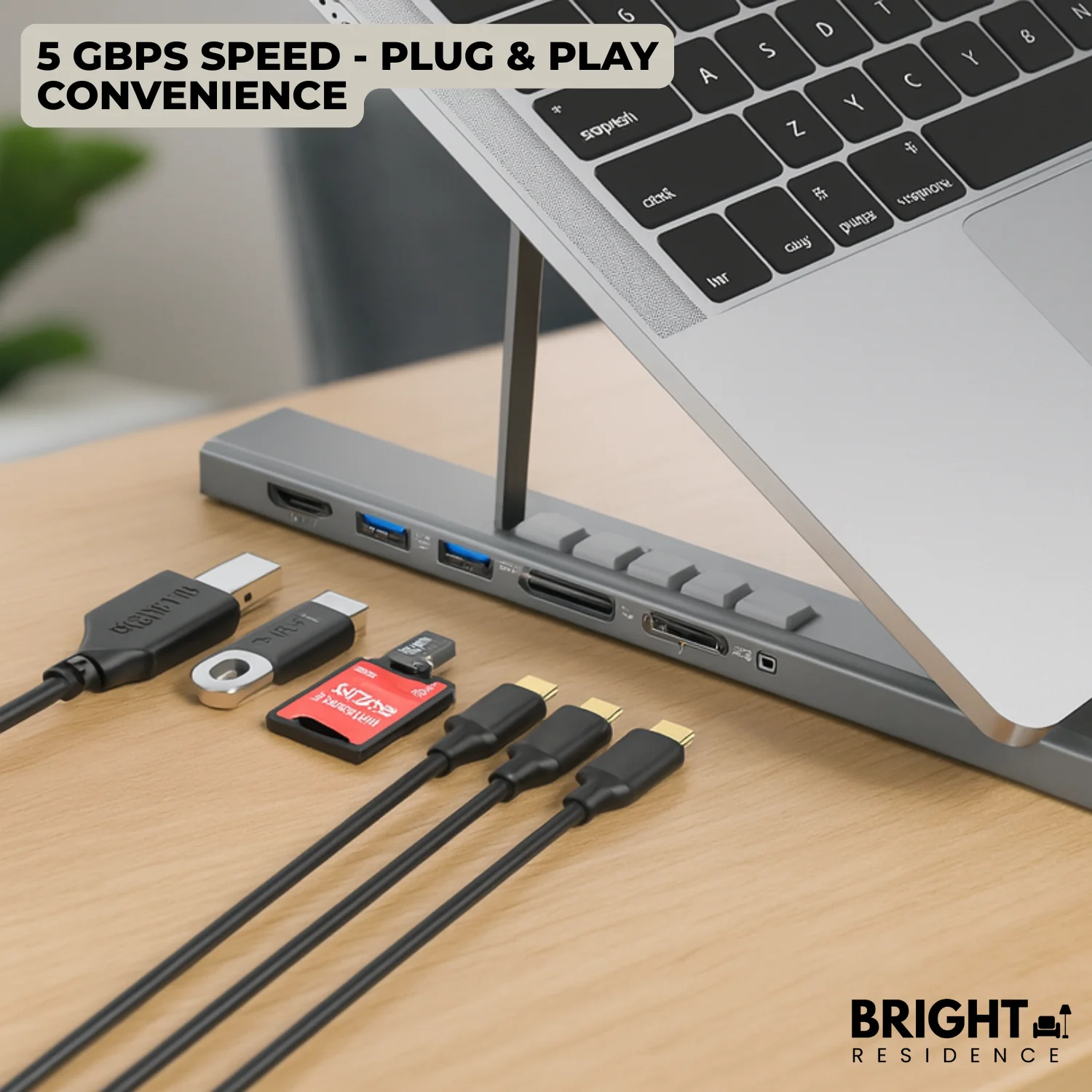 ProDock Stand – 8-in-1 Hub & Laptop Riser in One! - Image 9