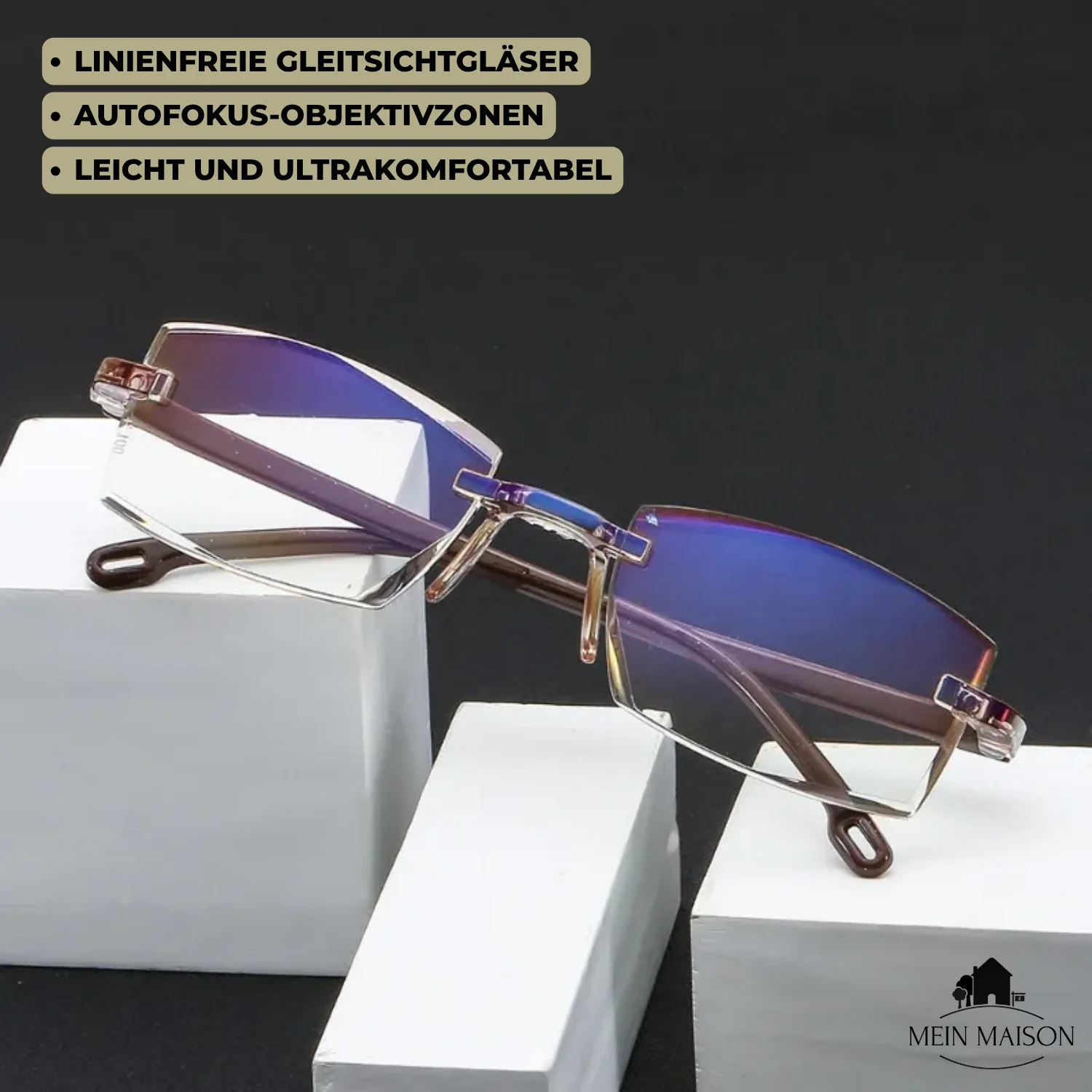 Progressive Glasses | Ultra-Light Frame | Blue Light & UV Protection - Image 5