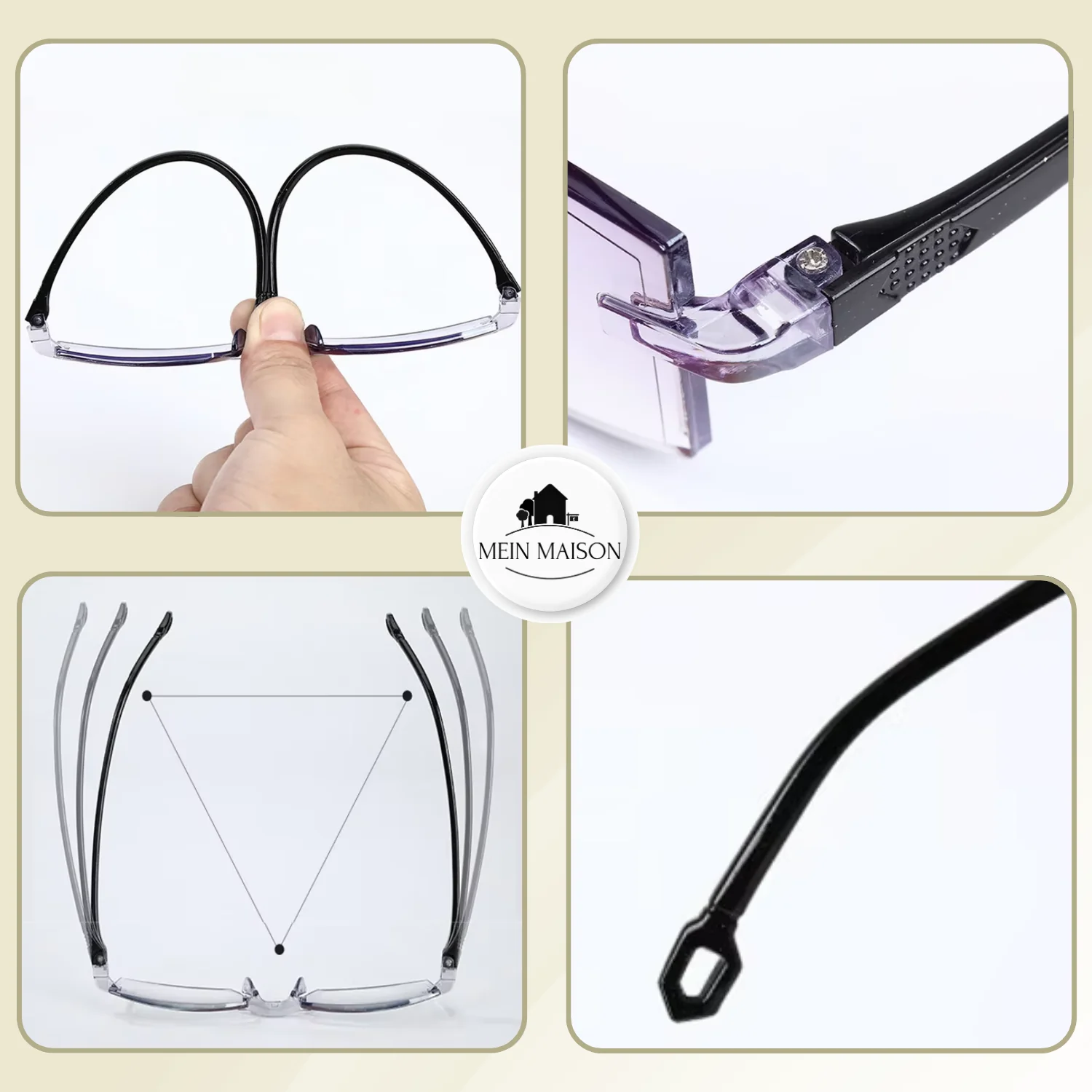 Progressive Glasses | Ultra-Light Frame | Blue Light & UV Protection - Image 7