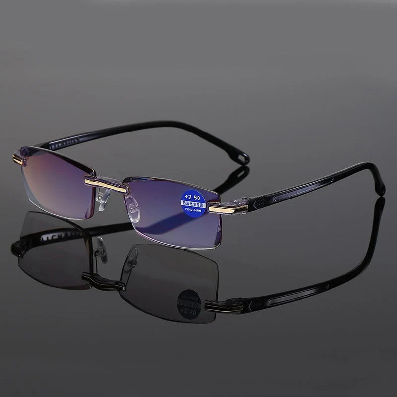 Progressive Reading Glasses | Ultra-Light Titanium Frame | Blue Light Filter & UV Protection