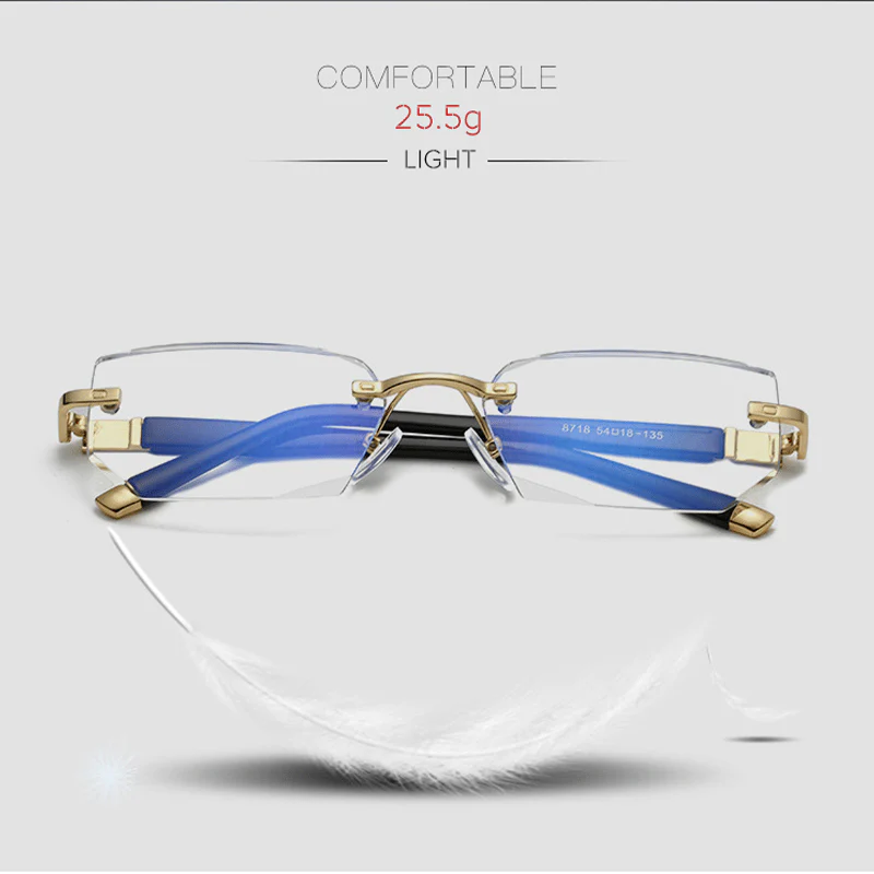 Progressive Reading Glasses | Ultralight Titanium Frame | Blue Light Filter & UV Protection - Image 2