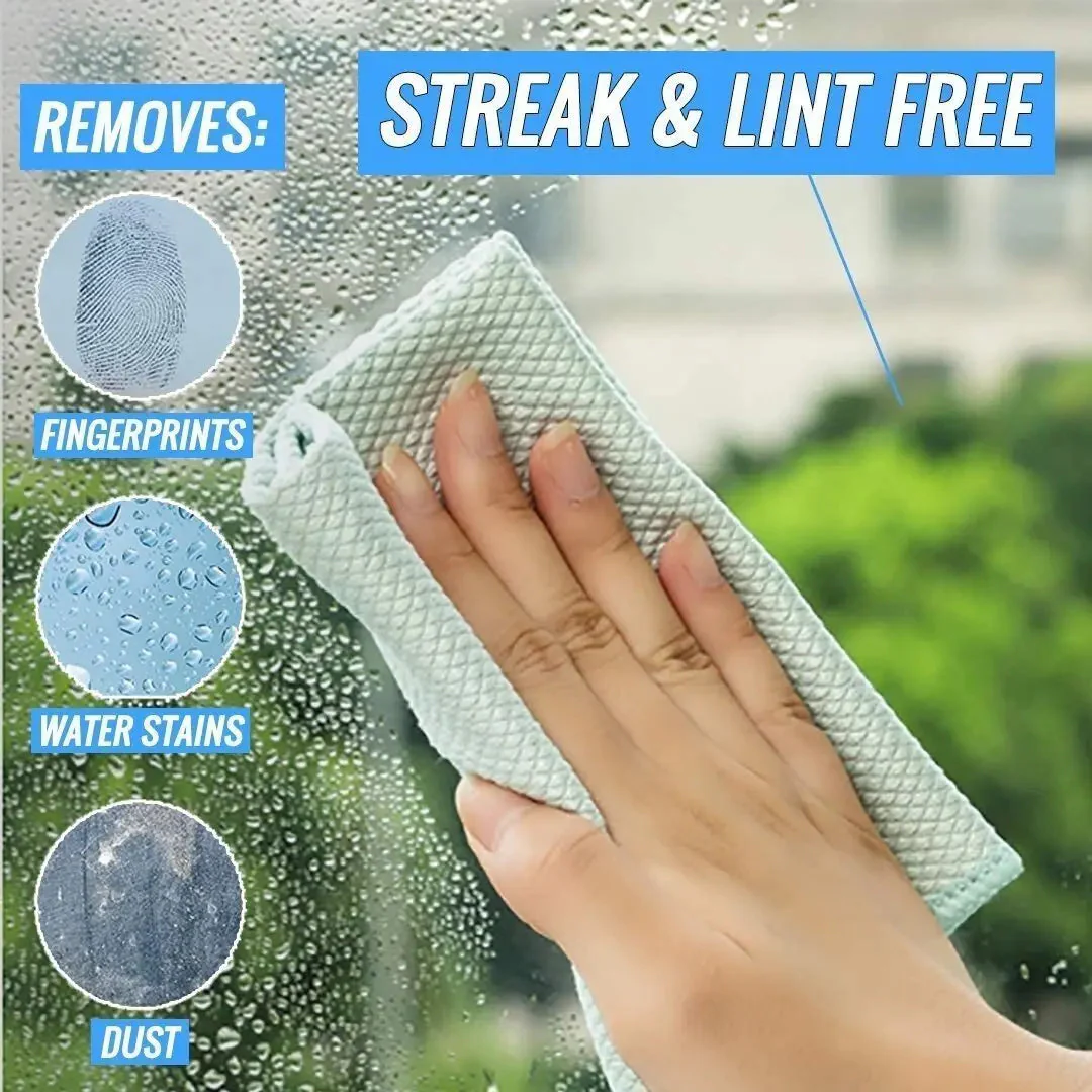 Reusable Cleaning Cloths 5-Pack | Streak-Free Microfiber Weave | Highly Absorbent & Quick-Drying - Image 2