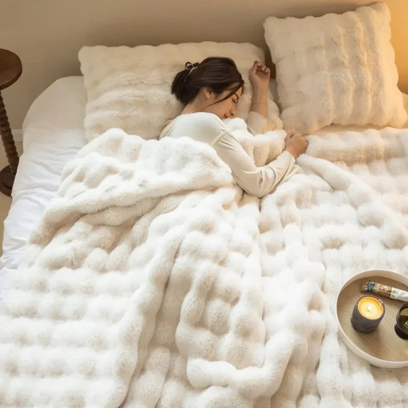 Reversible Blanket | Plush & Smooth Double-Sided | Polyester Fleece | Year-Round Warmth - Image 9
