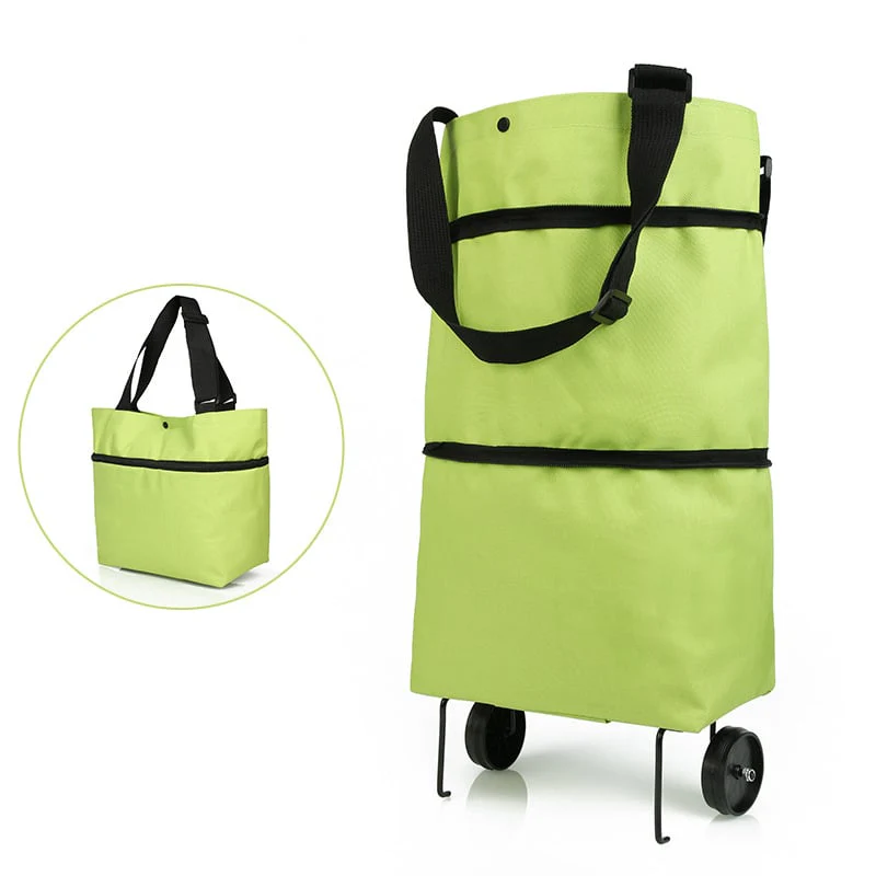 Rolling Shopping Bag | Expandable & Rollable | Water-Resistant Oxford Fabric | Wheels & Foldable - Image 10