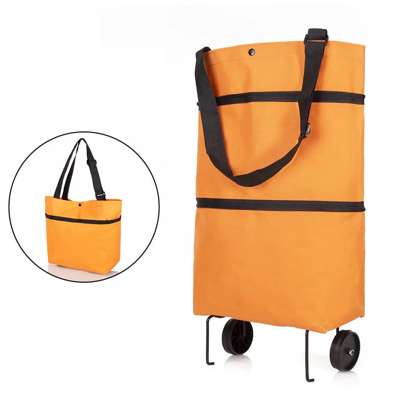 Rolling Shopping Bag | Expandable & Rollable | Water-Resistant Oxford Fabric | Wheels & Foldable - Image 5