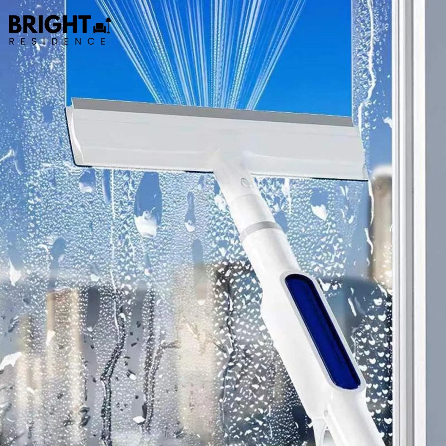 ShineSweep – The Ultimate Window Cleaner – Dual Blade, Spray & Reach