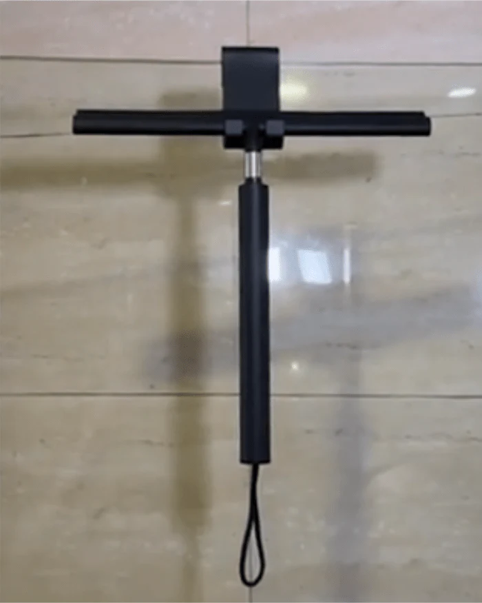 Shower Squeegee | Telescopic Handle to 4.5 ft | Silicone Blade & Aluminum | Adhesive Mounting - Image 6