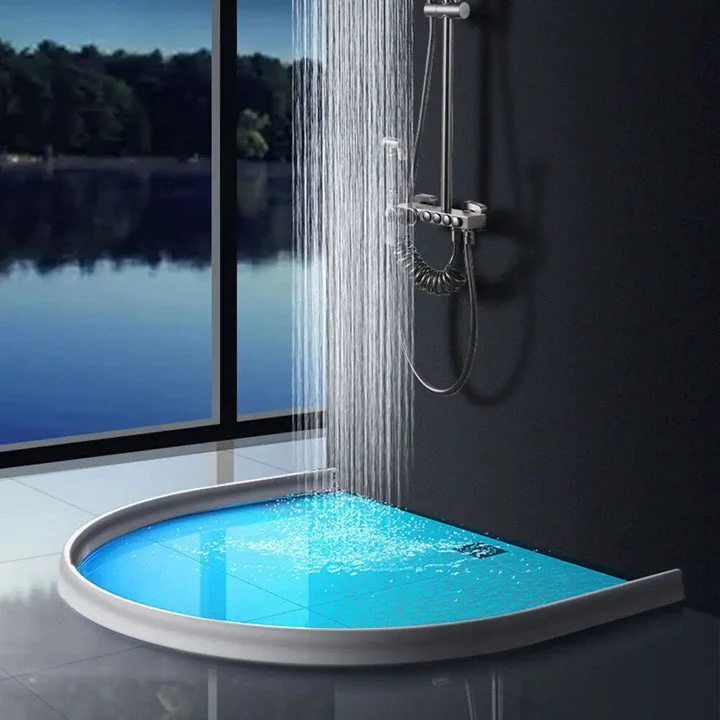 Shower Water Barrier | Flexible Self-Adhesive Seal | Water-Repellent Silicone | Dry Floor - Image 7