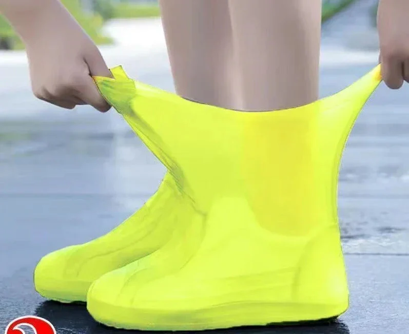 Silicone Overshoes | Waterproof & Non-Slip Sole | Reusable Roll-Up Design - Image 2