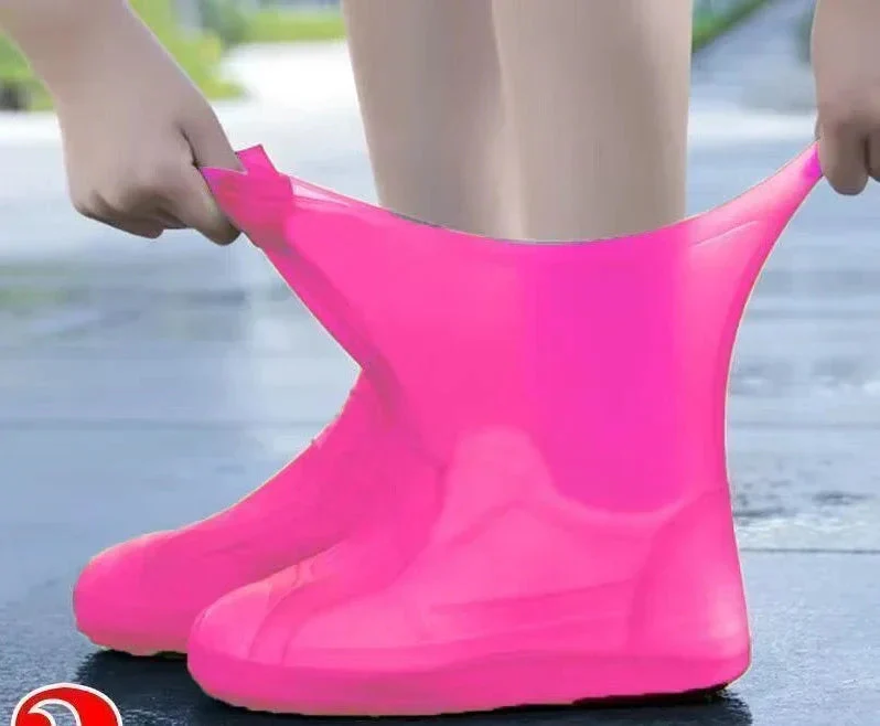 Silicone Overshoes | Waterproof & Non-Slip Sole | Reusable Roll-Up Design - Image 3