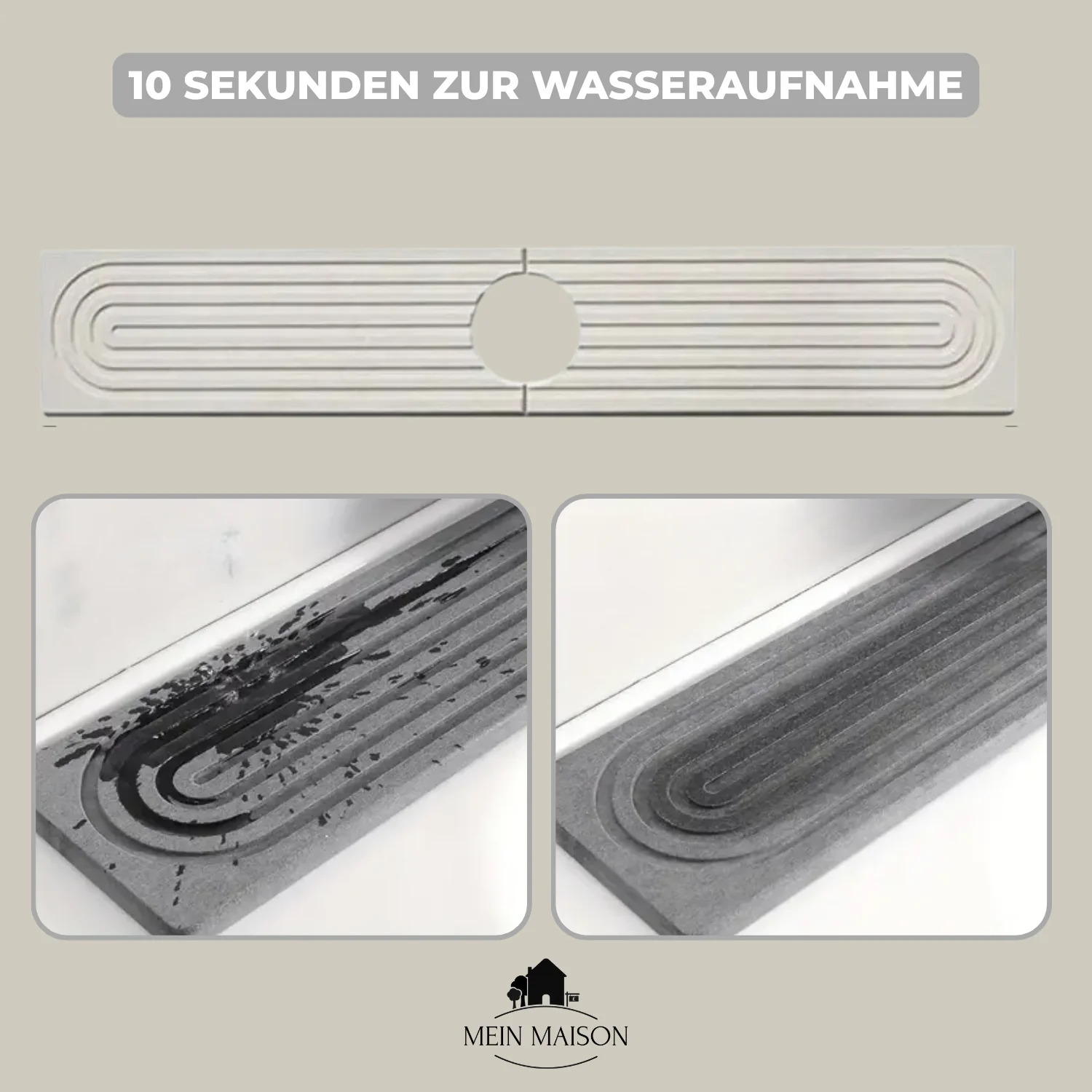 Sink Drying Mat | Natural Diatomaceous Earth Instant Absorption | Quick-Dry, Hygienic - Image 6