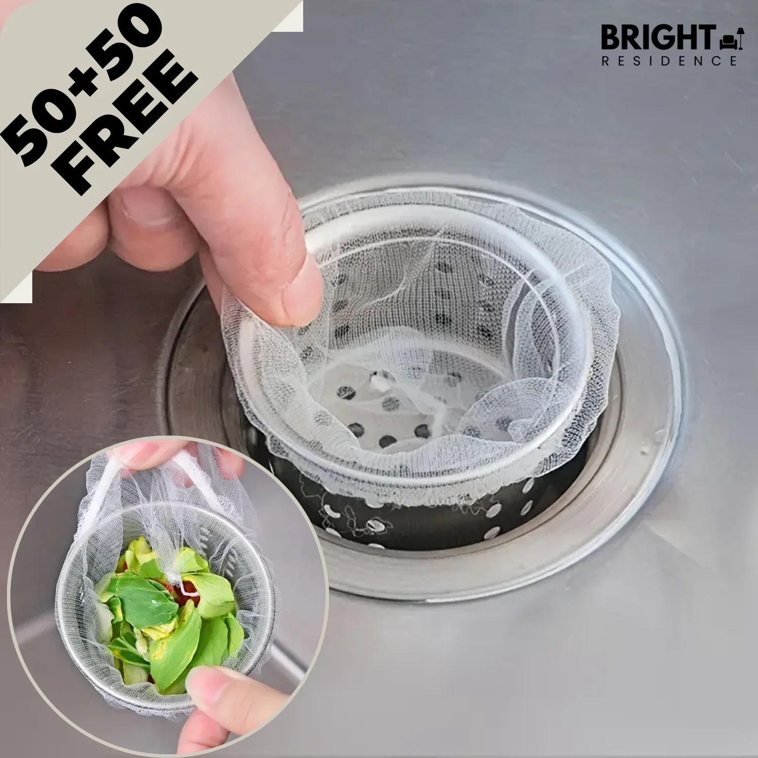 50+50 FREE | SinkSafe – The Ultimate Drain Protector for a Clean, Hassle-Free Sink