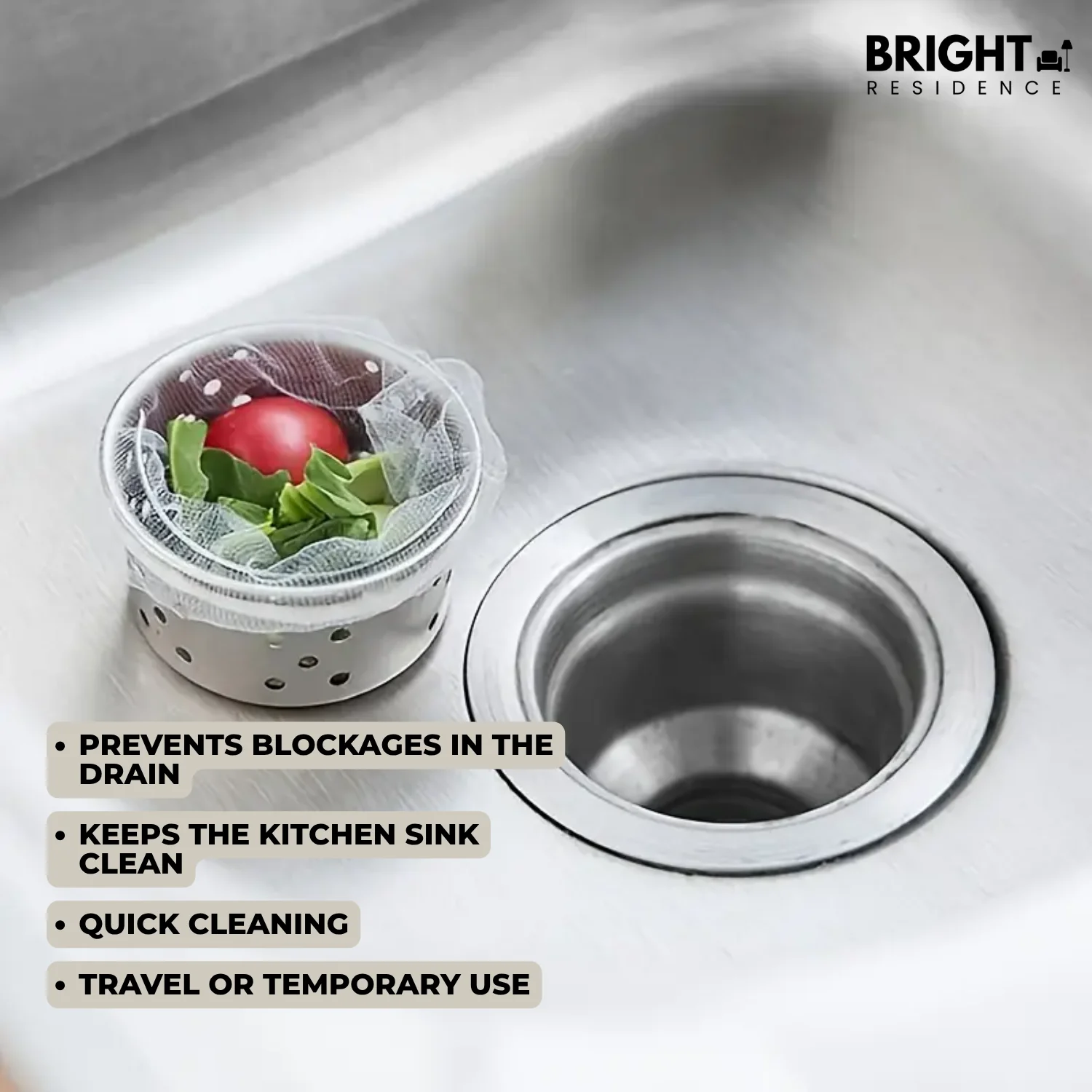 50+50 FREE | SinkSafe – The Ultimate Drain Protector for a Clean, Hassle-Free Sink - Image 2