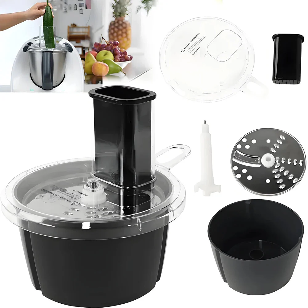 Slicer Attachment | Vegetable & Cheese Cutter | Stainless Steel Blades | Dishwasher Safe