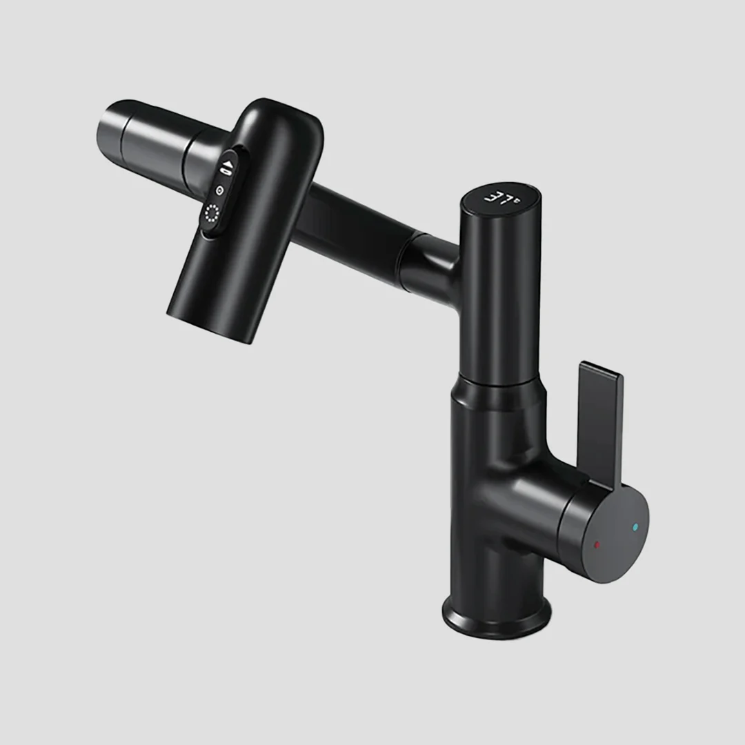 Smart Faucet | 360° Swivel & LED Temperature Display | Stainless Steel Finish | Easy Installation - Image 8