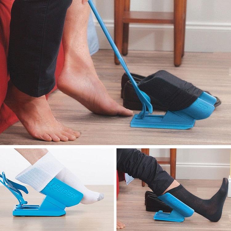 Sock Aid for Seniors | Ergonomic Sock Helper | Foldable Lightweight Design | Maintains Independence - Image 2