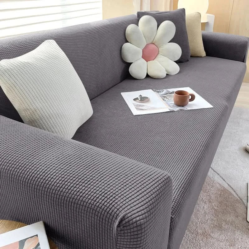 Sofa Cover for Pets & Family | Soft Jacquard Design | Machine Washable & Breathable