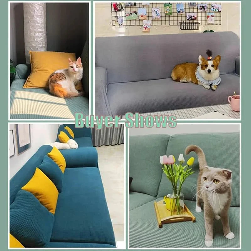 Sofa Cover for Pets & Family | Soft Jacquard Design | Machine Washable & Breathable - Image 5