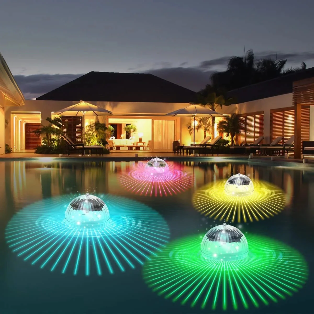 Solar Floating Light | RGB Color Change | Waterproof | Pool, Pond & Garden