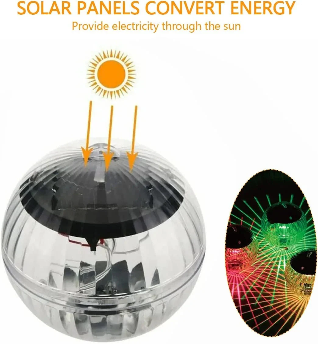 Solar Floating Light | RGB Color Change | Waterproof | Pool, Pond & Garden - Image 3
