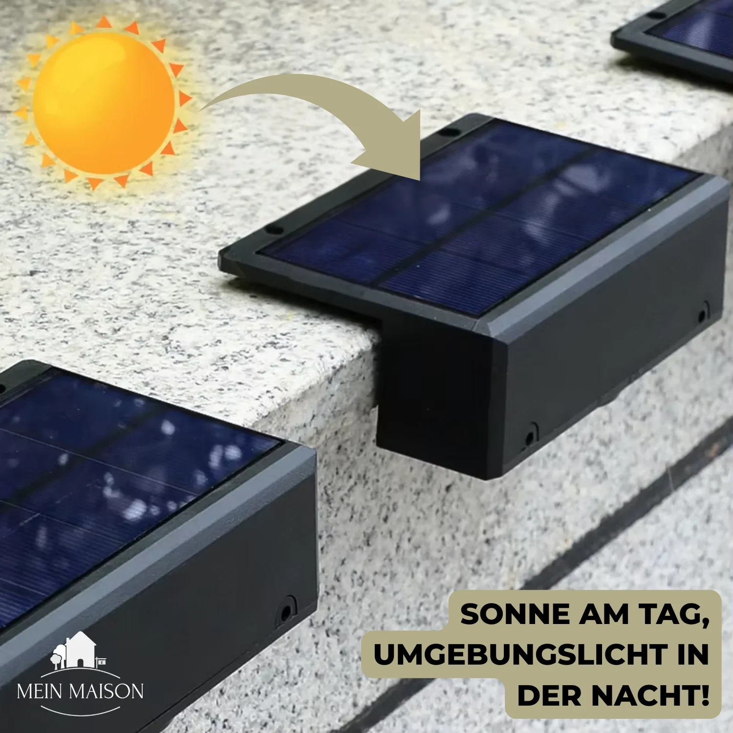 Solar-Gartenleuchte | Automatisch von Dämmerung bis Morgengrauen LED | Warmweiß- und Farbmodi | Wetterfestes Design - Image 3