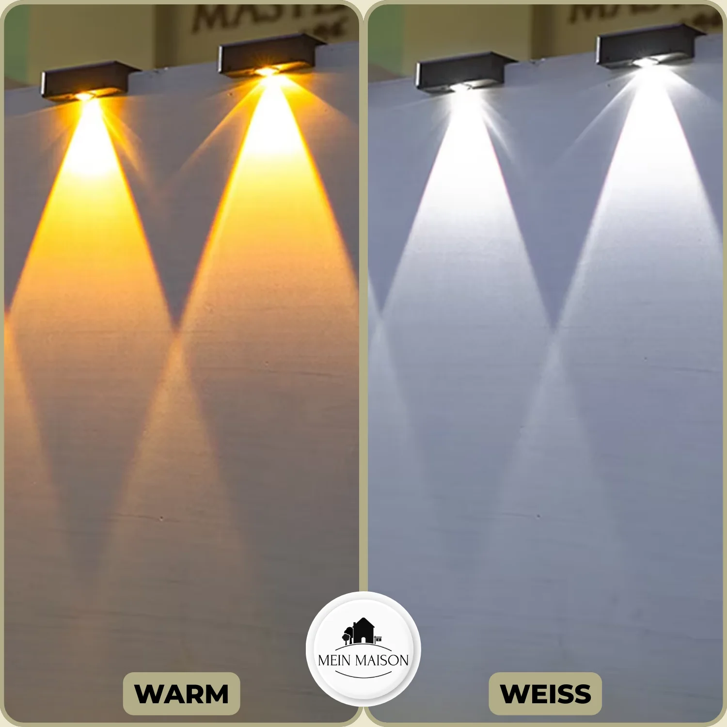Solar-Gartenleuchte | Automatisch von Dämmerung bis Morgengrauen LED | Warmweiß- und Farbmodi | Wetterfestes Design - Image 5