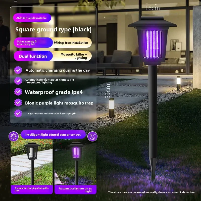 Solar Mosquito Trap | Dual Violet & White LED | Up to 10-Hour Runtime | Weatherproof Outdoor Use - Image 10