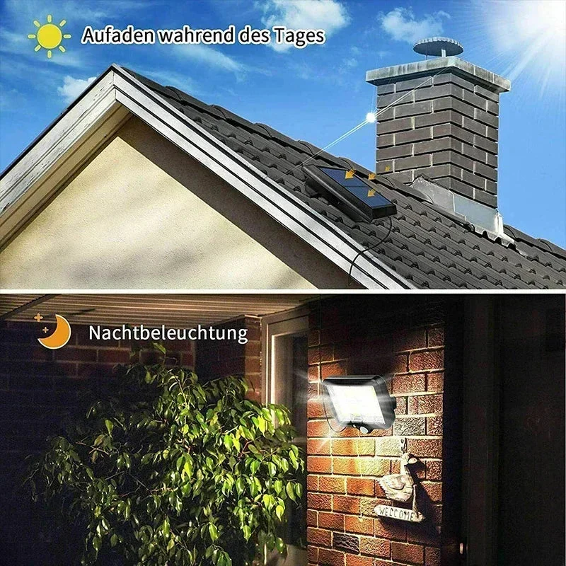 Solar Motion Light | 100 COB LED Brightness | Motion Sensor & Multiple Light Modes | Weatherproof - Image 7