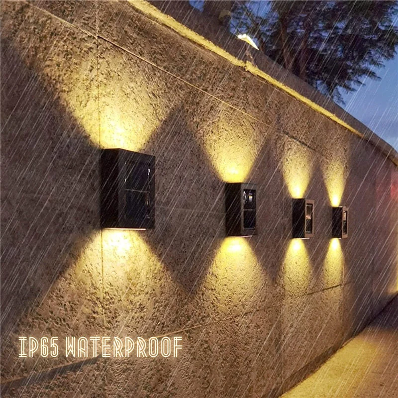 1+1 FREE| SolarWand | LED Solar Wall Lamp | Warm Light & IP65 | Wireless & Energy Saving - Image 2