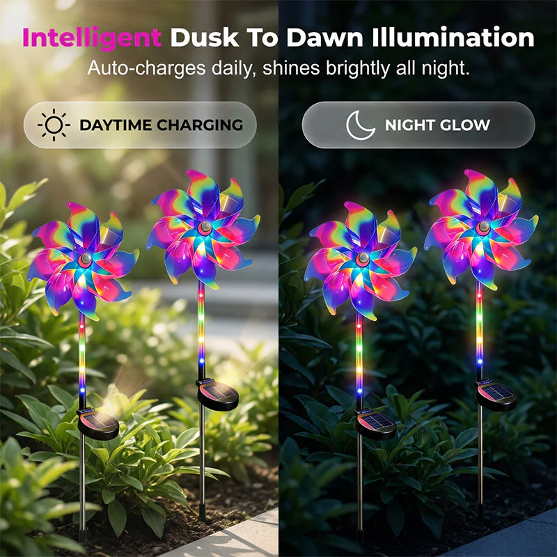 SolaWindmill - Magical Colorful Garden Light Without Additional Costs - Image 3