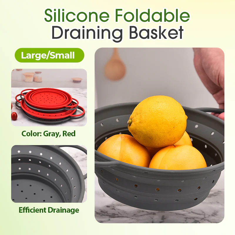 SolidDrain - Foldable Silicone Basket for Fast, Space-Saving Drainage - Image 2