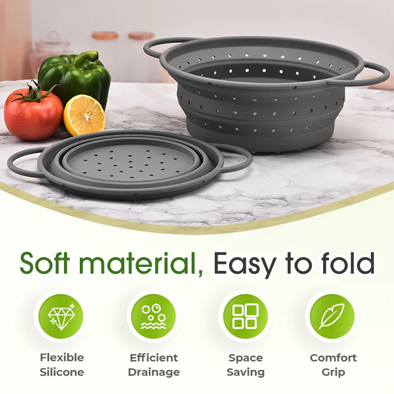 SolidDrain - Foldable Silicone Basket for Fast, Space-Saving Drainage - Image 7