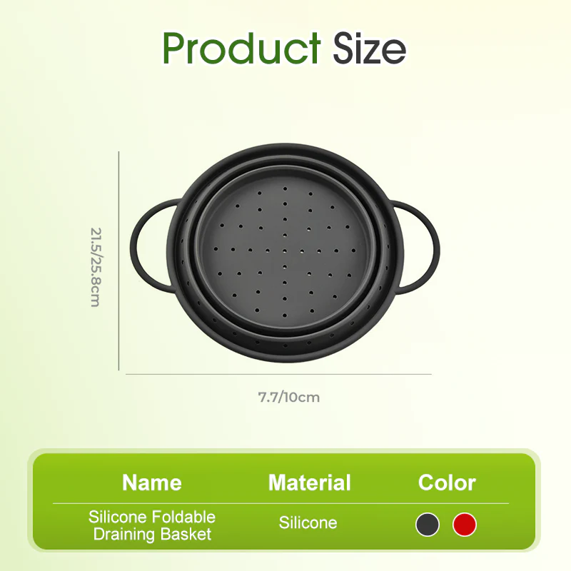 SolidDrain - Foldable Silicone Basket for Fast, Space-Saving Drainage - Image 9