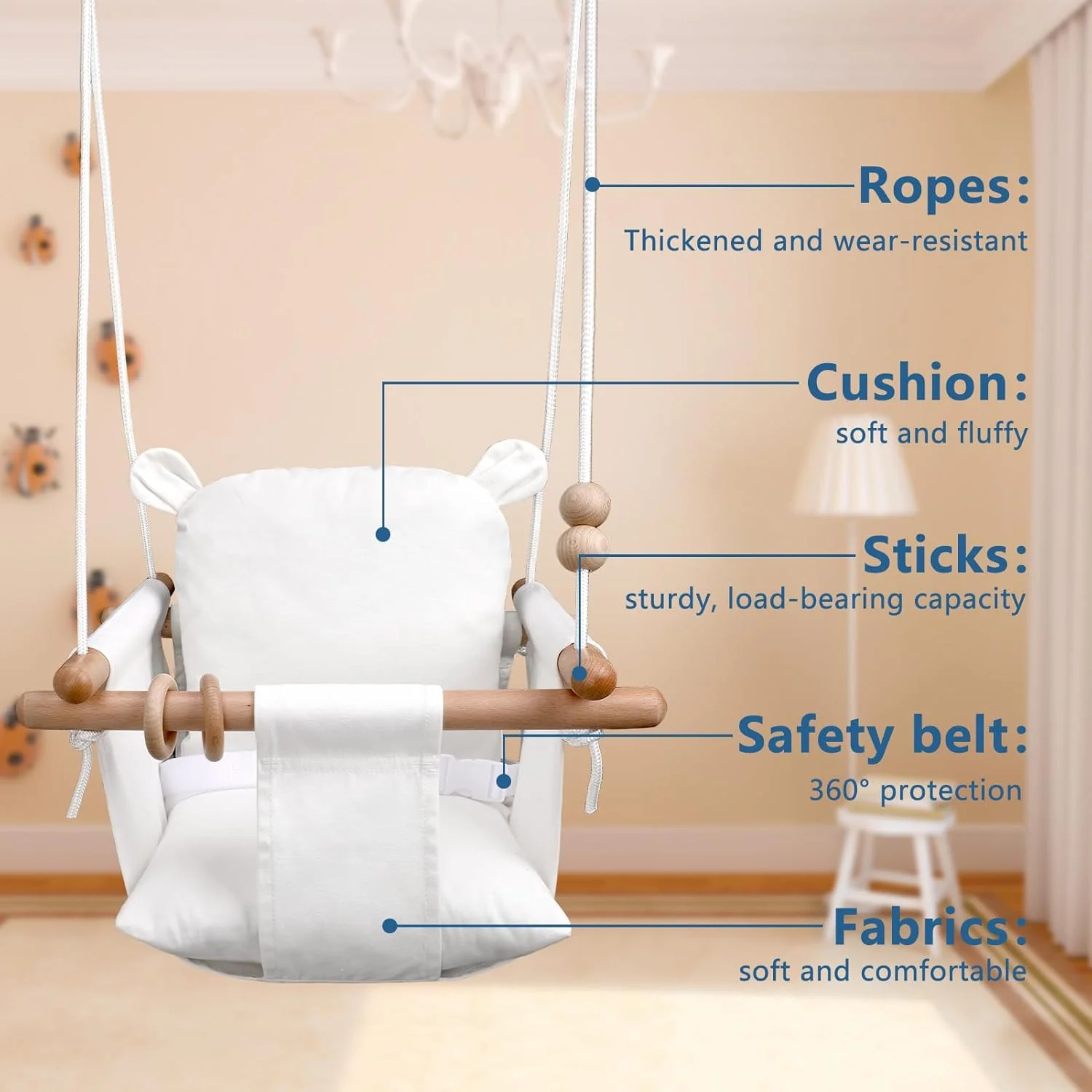 SwingSafely – Safe, Durable Swing Fun for Endless Children's Enjoyment Indoors and Outdoors - Image 4