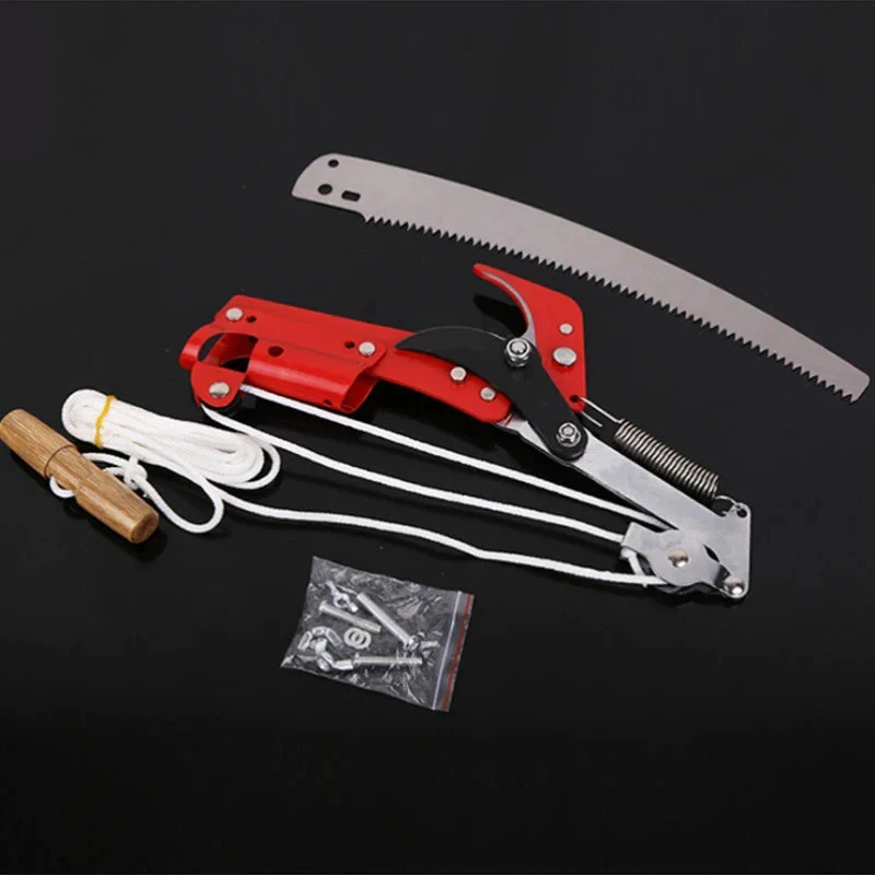 Telescopic Pole Pruner | Double Pulley System | Sharp Steel Blade & 1.18 in Diameter - Image 6
